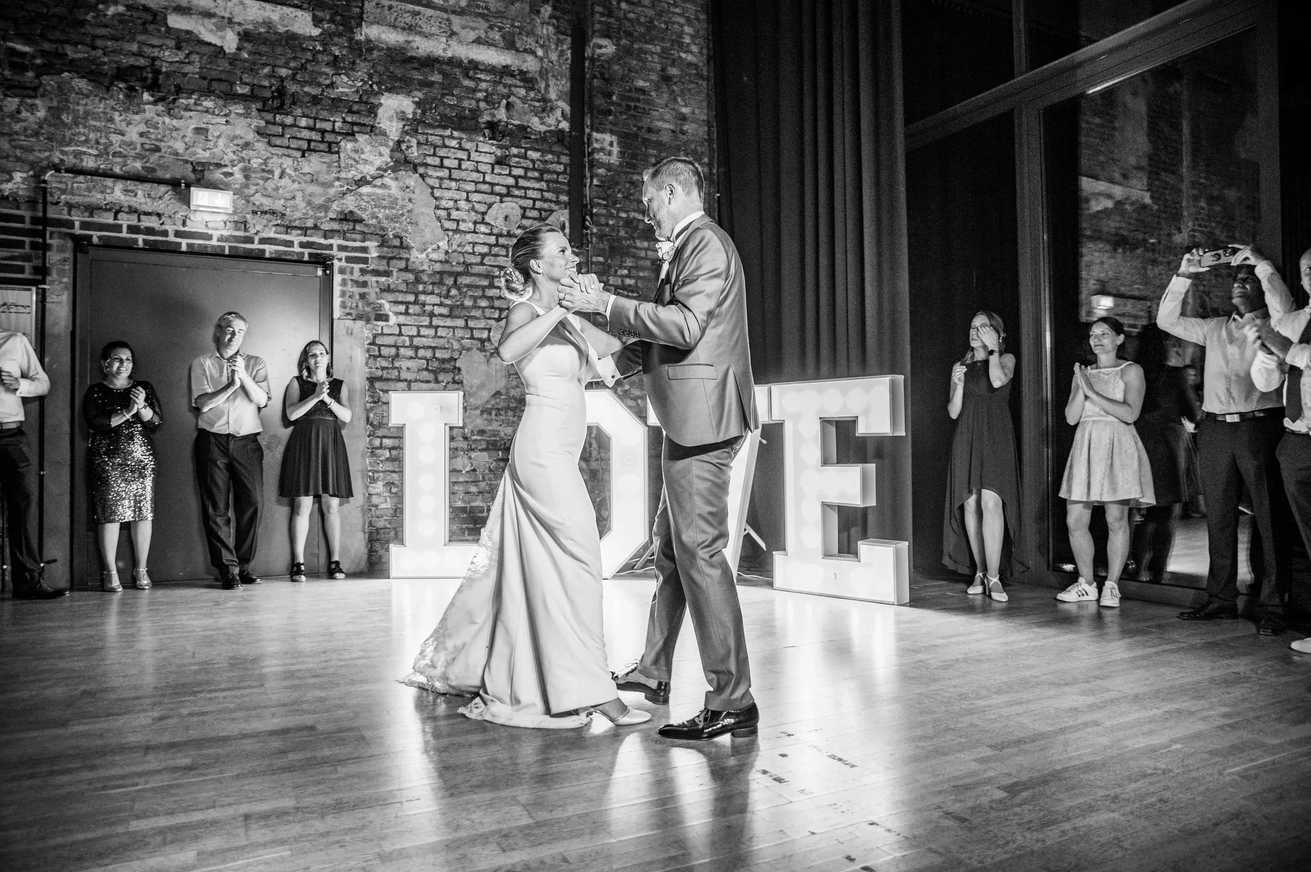 Eröffnungstanz im Dampfgebläsehaus bei einer Hochzeit in Bochum