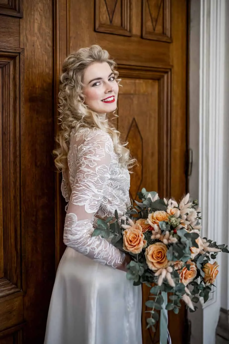 Hochzeitsfoto mit Brautkleid in Hamburg