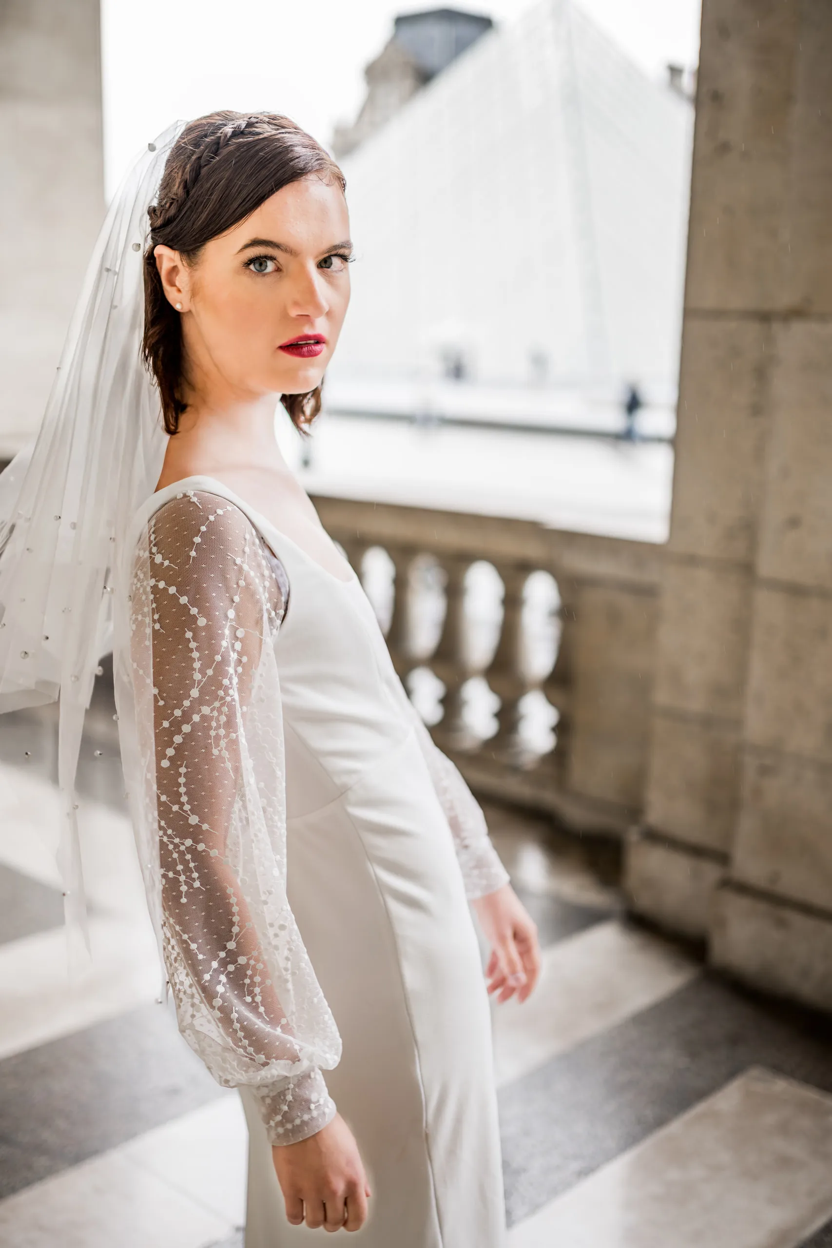 Editoriales Brautkleid Shooting in Paris, Bild 2