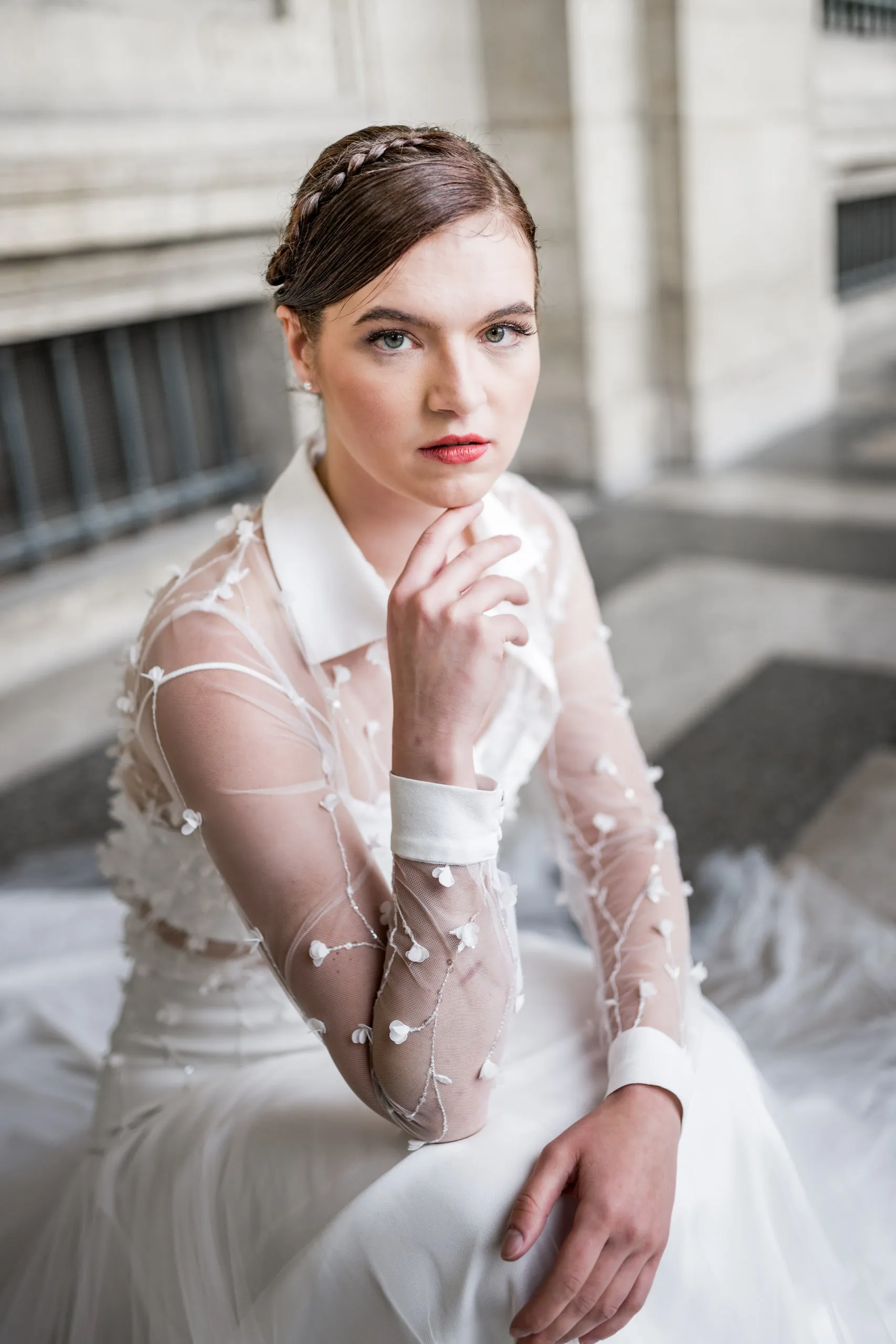 Editoriales Brautkleid Shooting in Paris, Bild 5