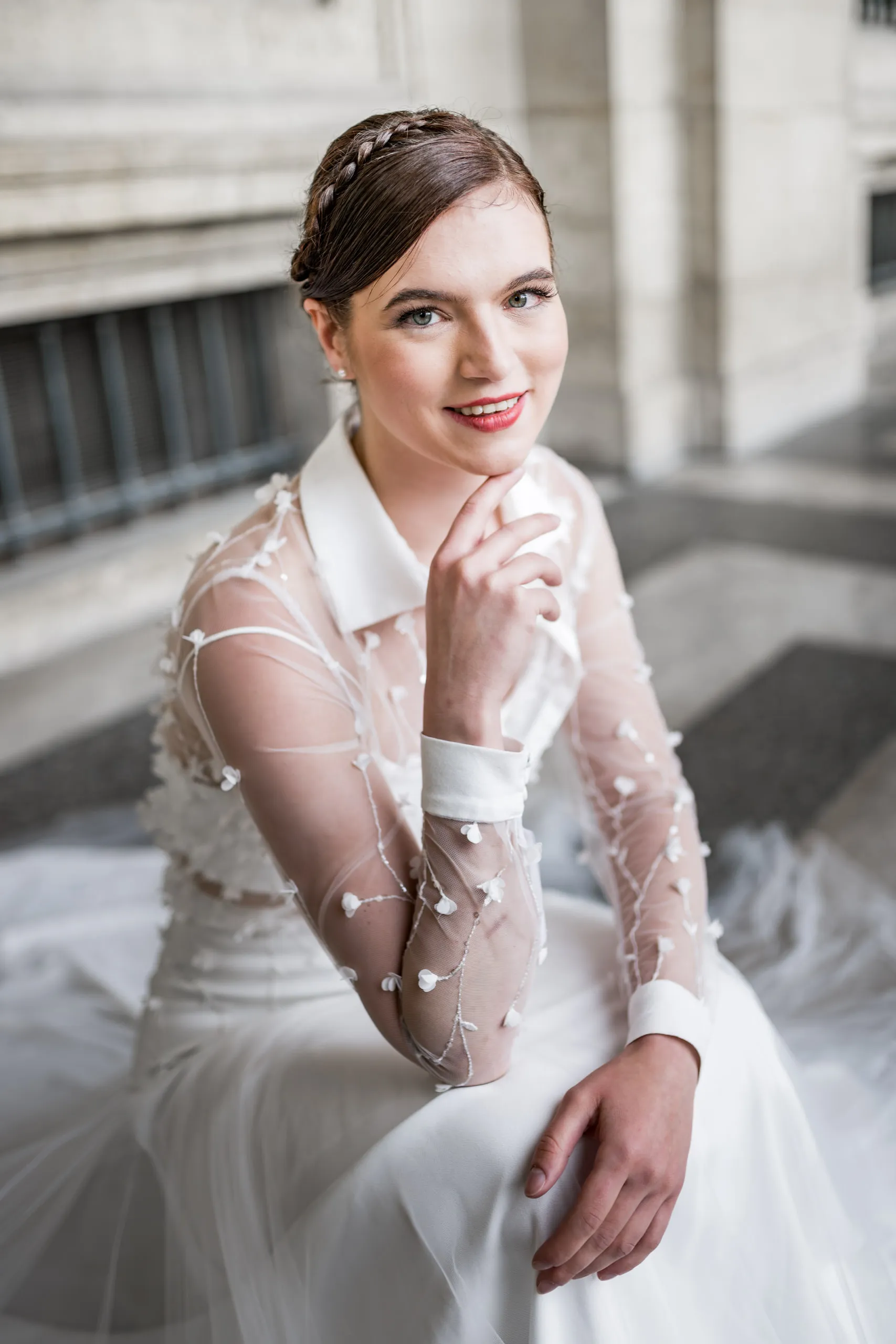 Editoriales Brautkleid Shooting in Paris, Bild 6