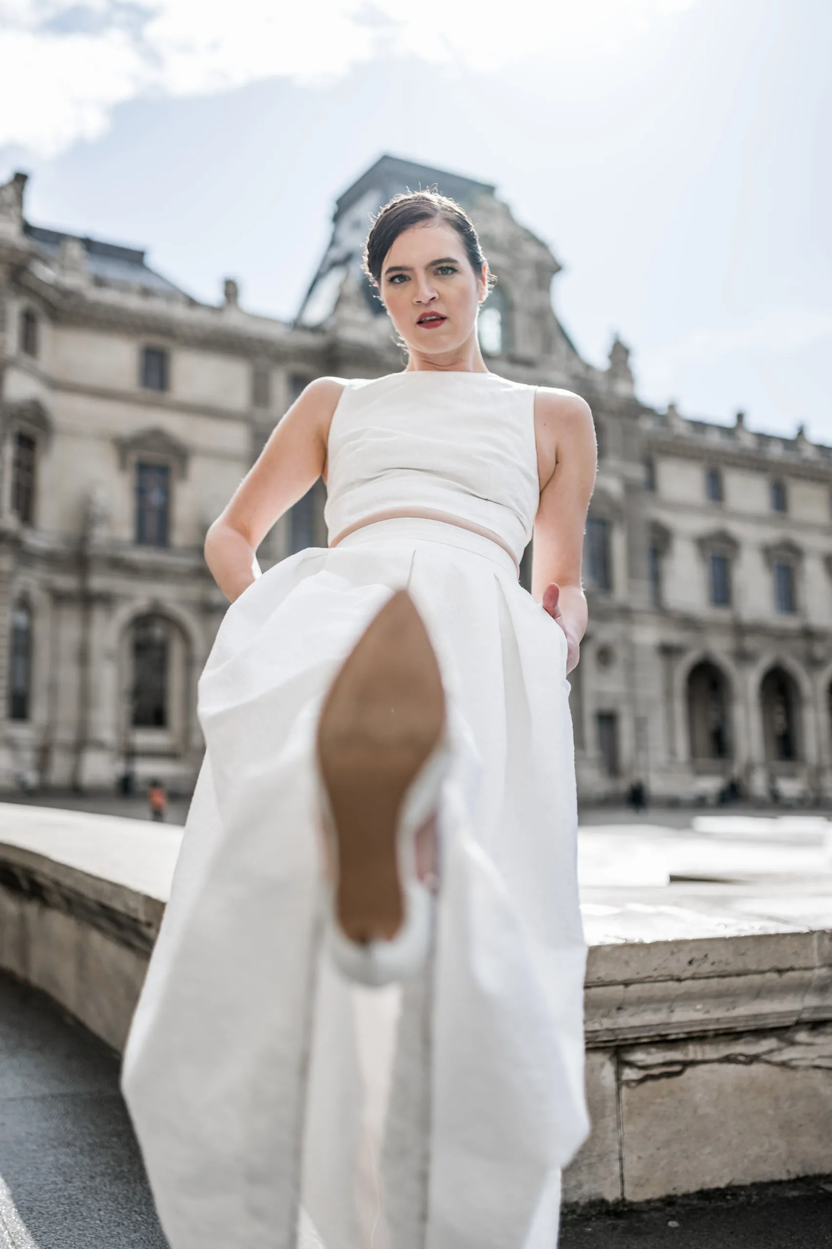 Editoriales Brautkleid Shooting in Paris, Bild 9