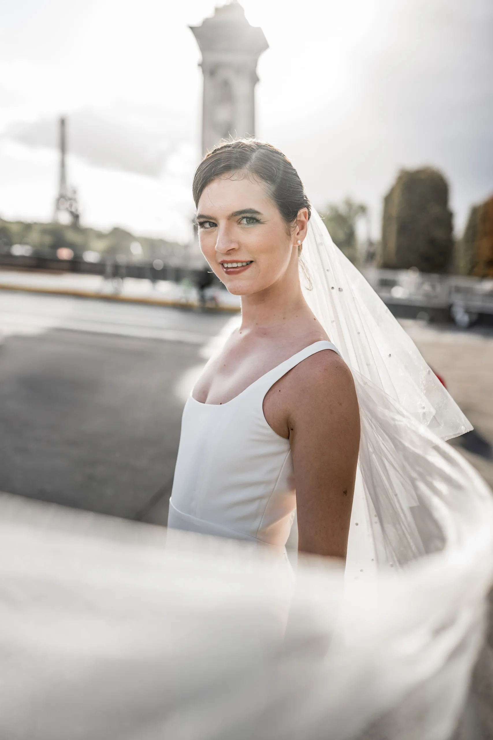 Editoriales Brautkleid Shooting in Paris, Bild 13