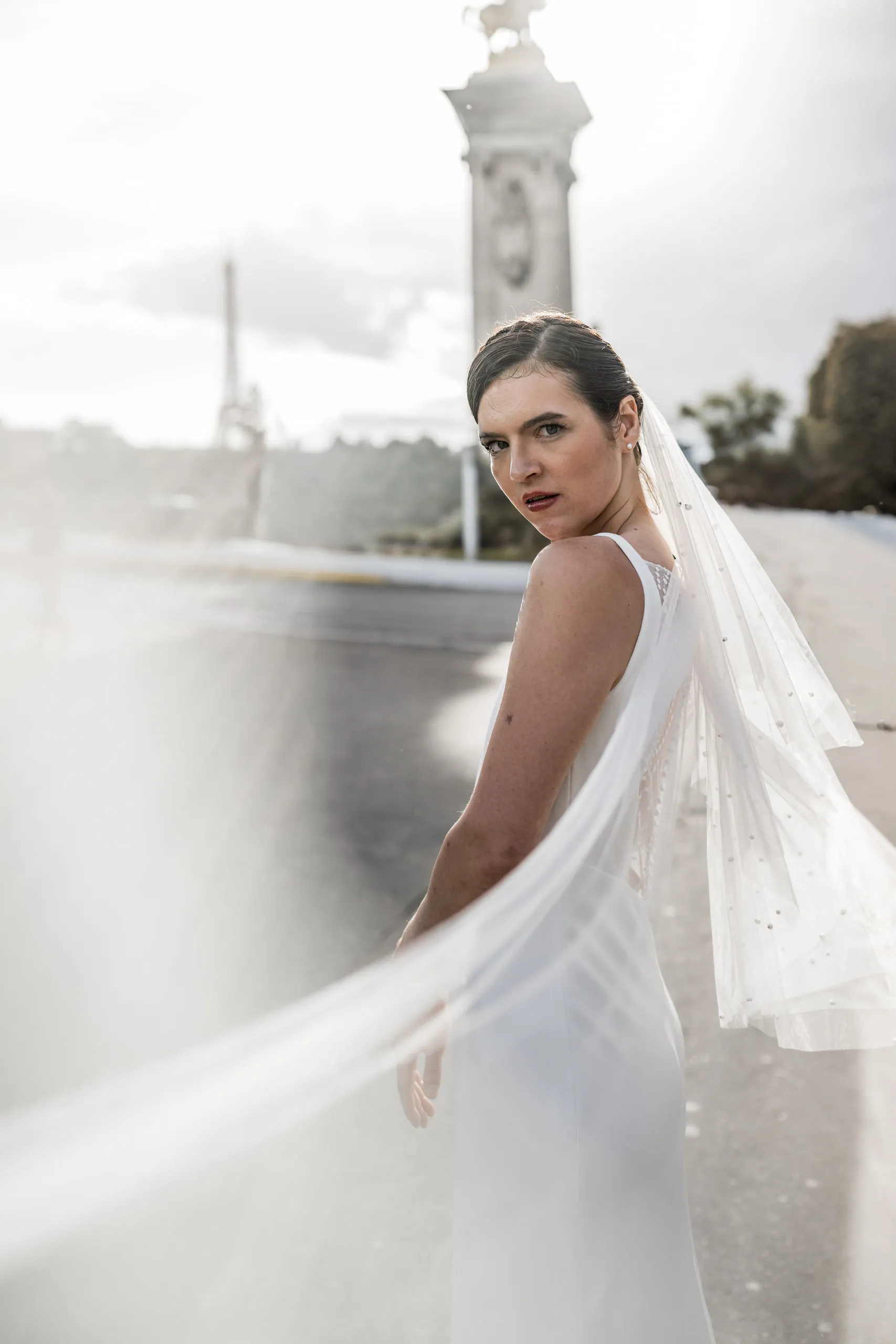 Editoriales Brautkleid Shooting in Paris, Bild 15