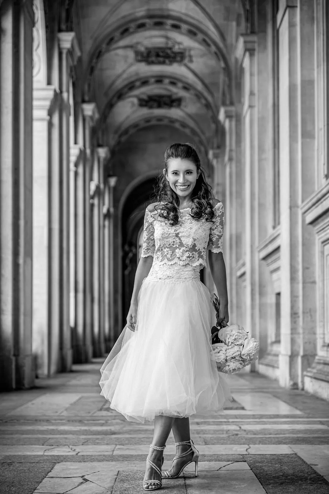 Brautportrait mit französischer Leichtigkeit bei einer Traumhochzeit in Paris