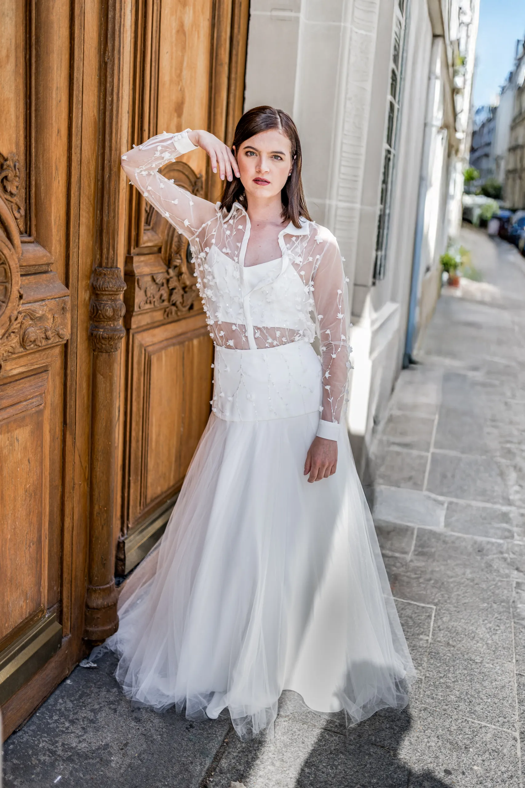 Editoriales Brautkleid Shooting in Paris, Bild 21