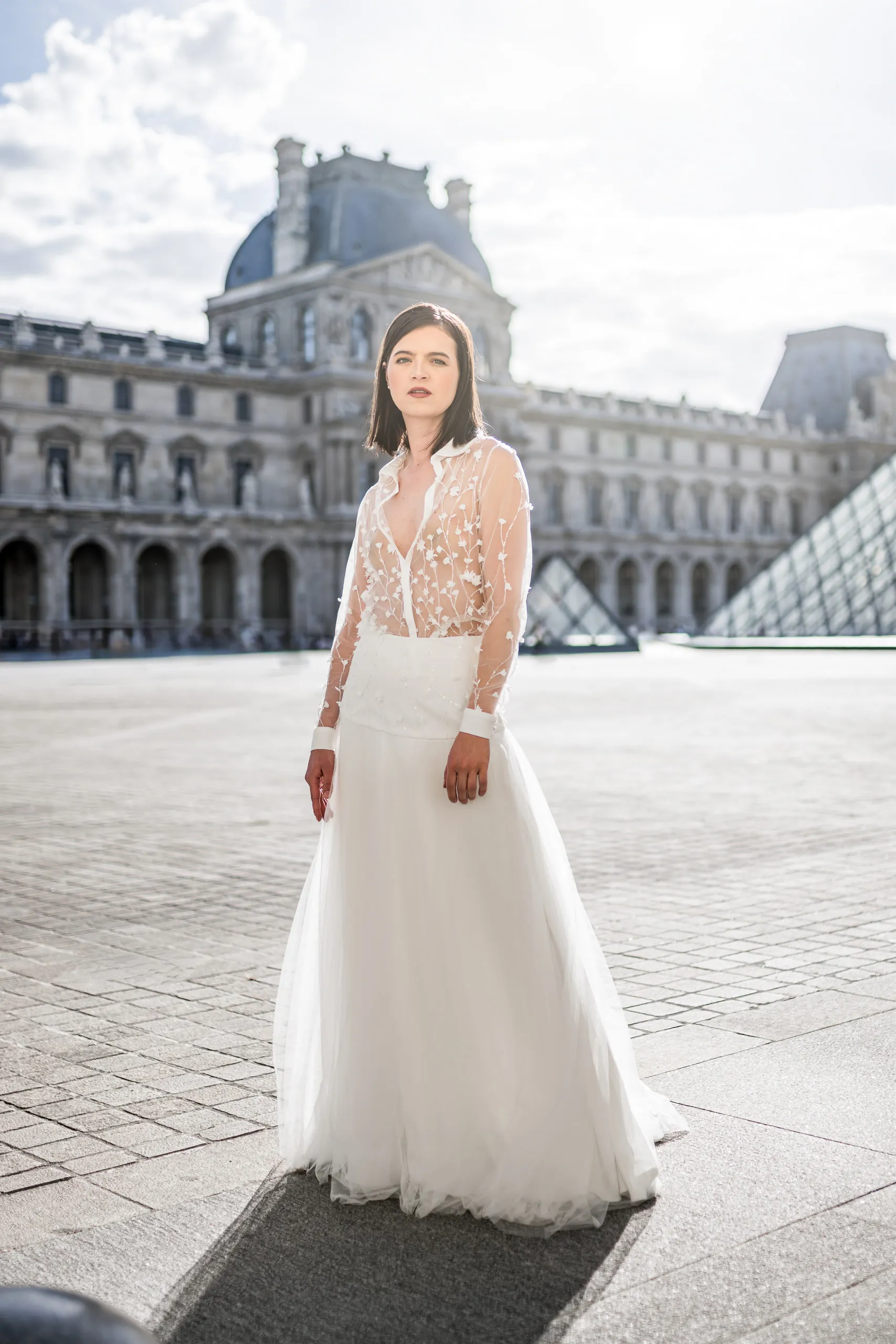 Editoriales Brautkleid Shooting in Paris, Bild 22