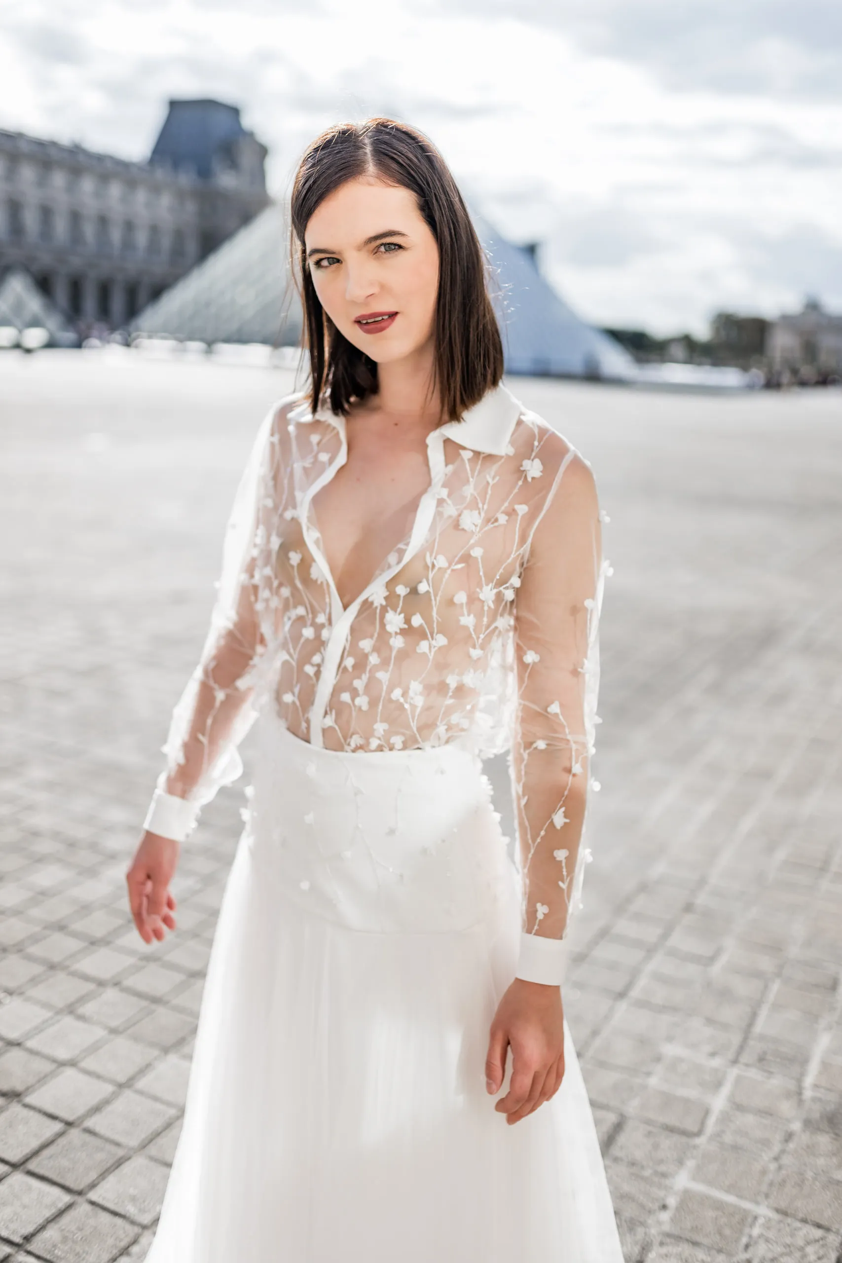 Editoriales Brautkleid Shooting in Paris, Bild 23