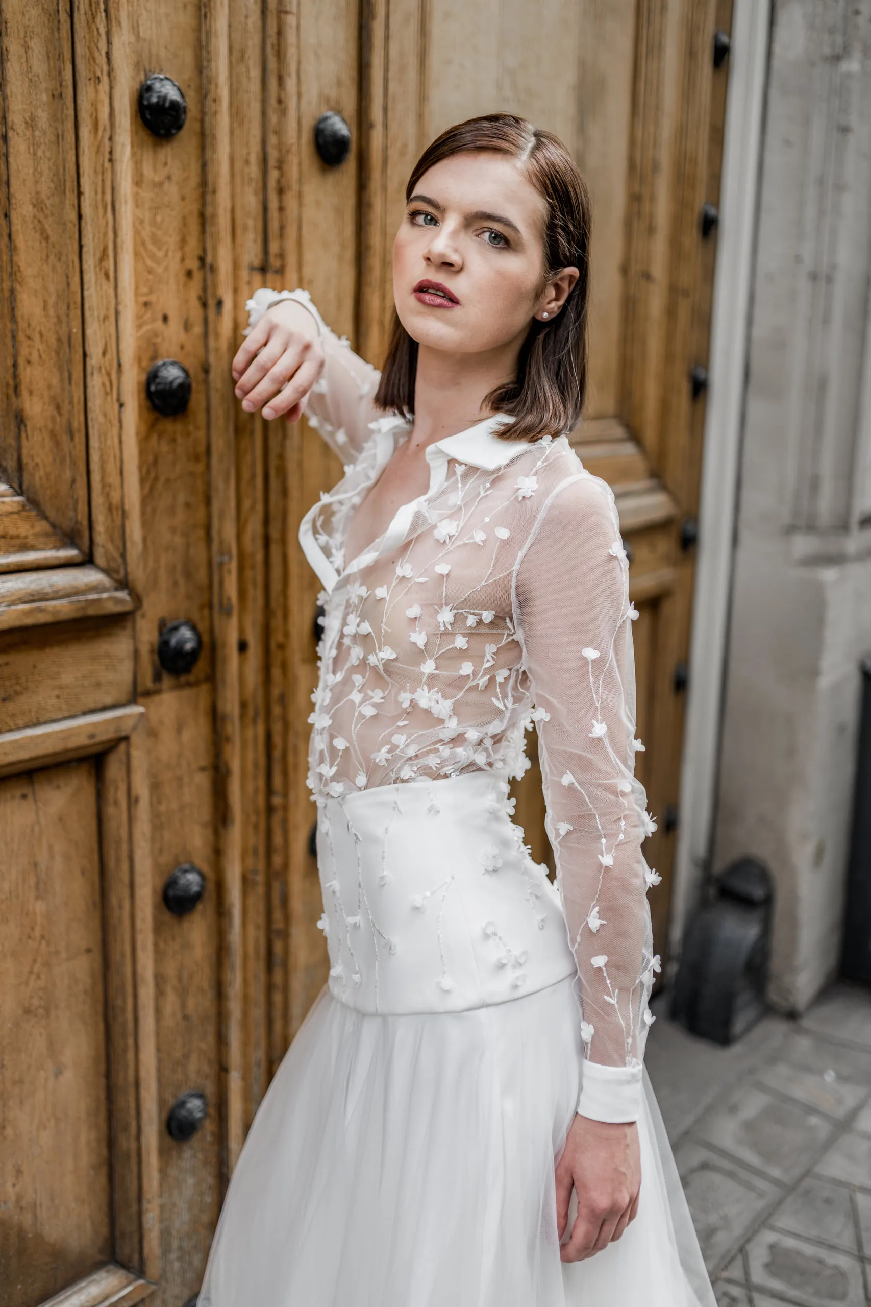 Editoriales Brautkleid Shooting in Paris, Bild 24