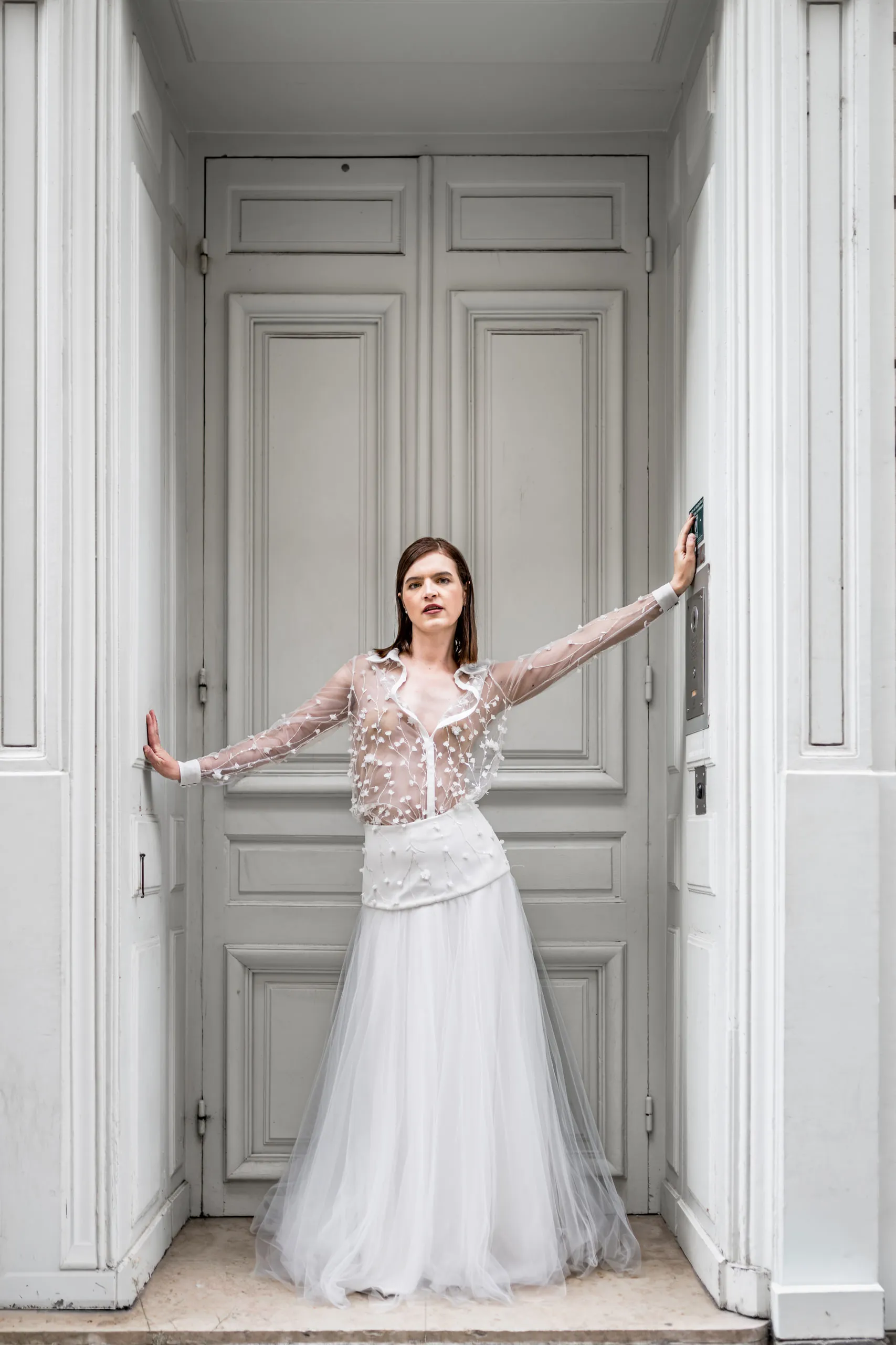 Editoriales Brautkleid Shooting in Paris, Bild 25
