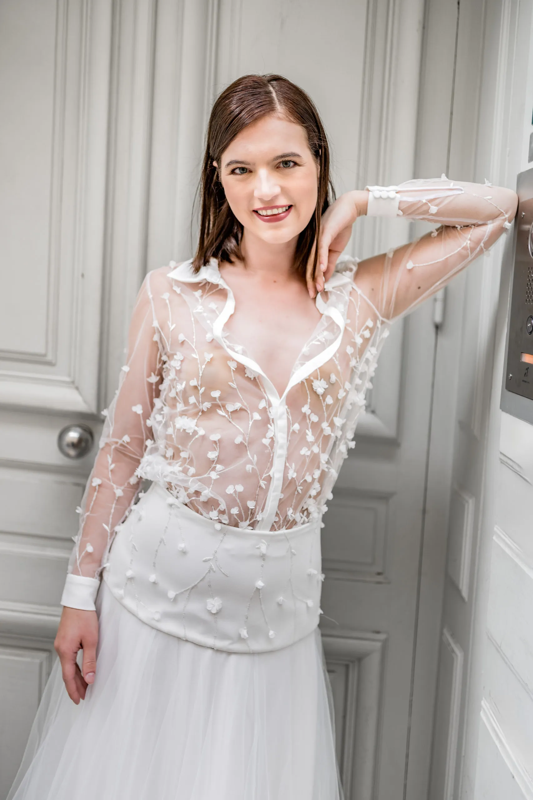 Editoriales Brautkleid Shooting in Paris, Bild 26
