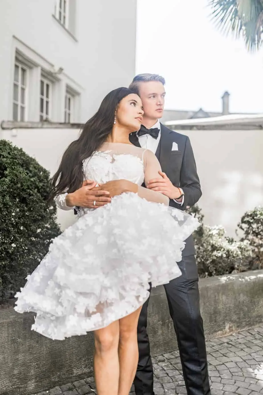 Brautportrait mit elegantem Styling in Zürich