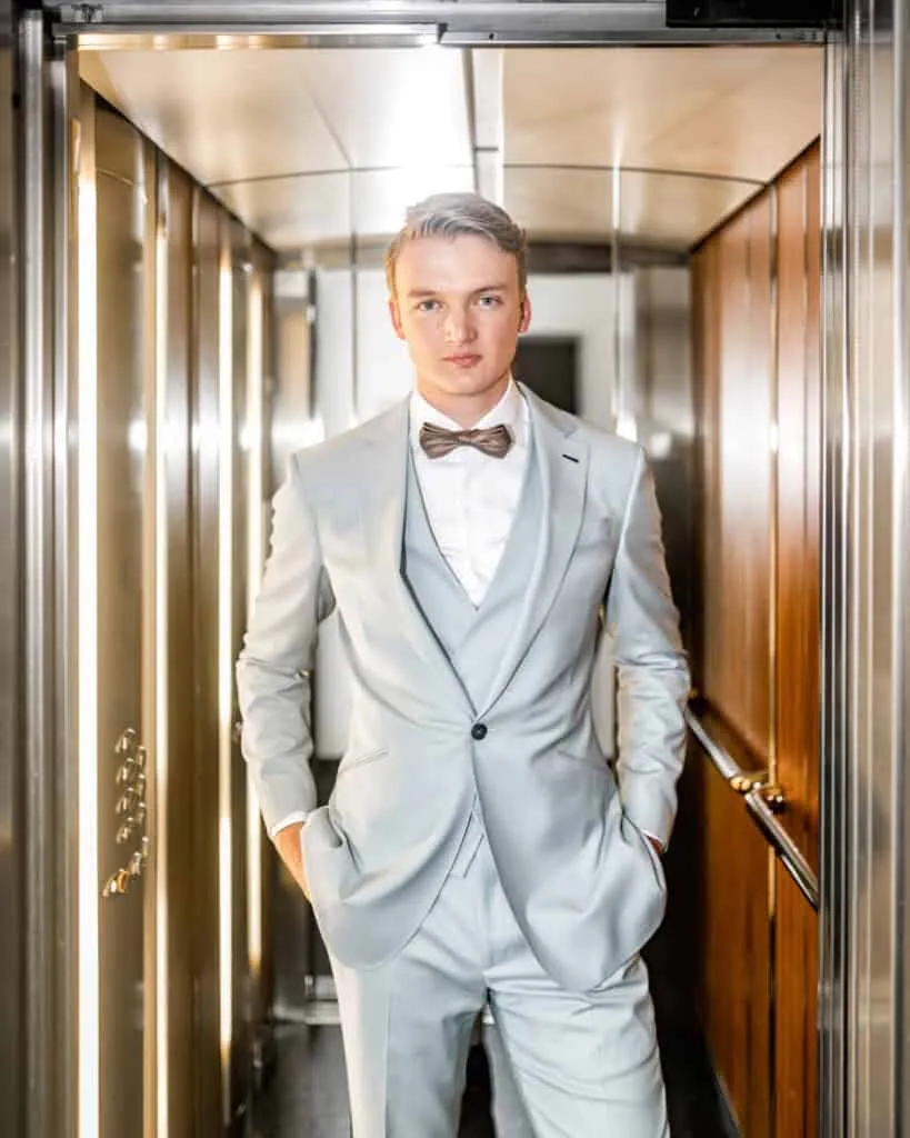 Brautpaar in Zürich mit ruhigem hochwertigem Look