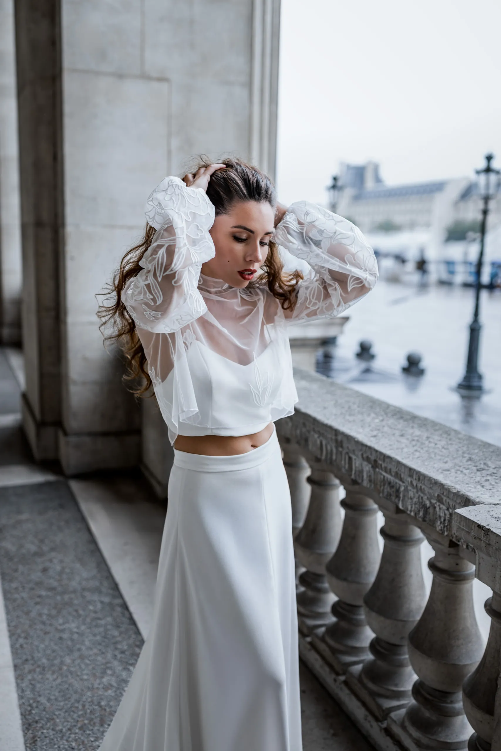 Editoriales Brautkleid Shooting in Paris, Bild 48