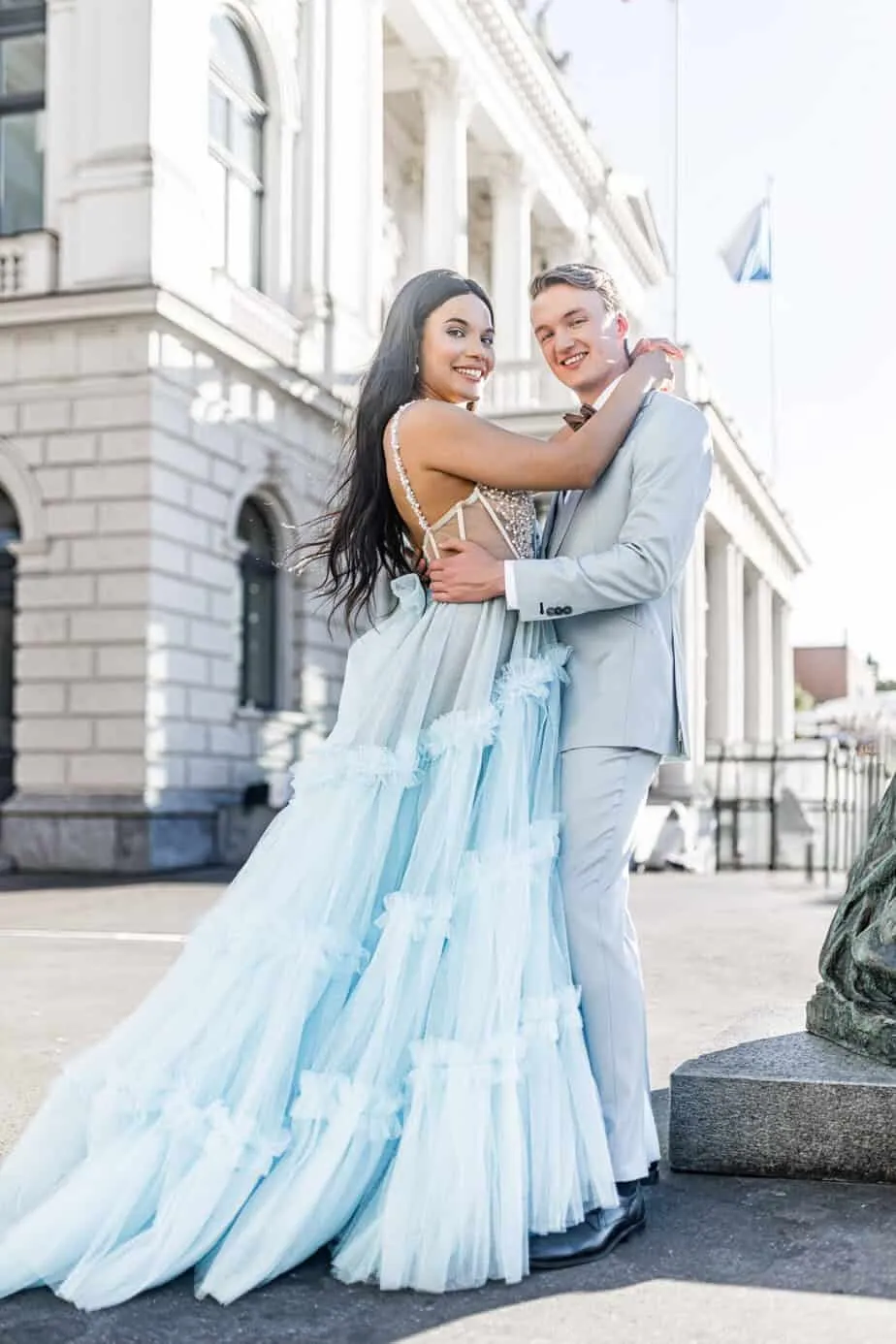 Elegantes Hochzeitsfoto von Stephanie und Laurin