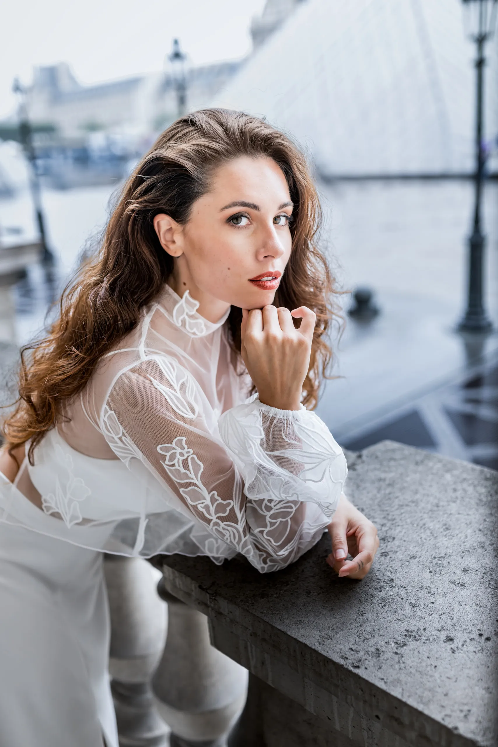 Editoriales Brautkleid Shooting in Paris, Bild 51