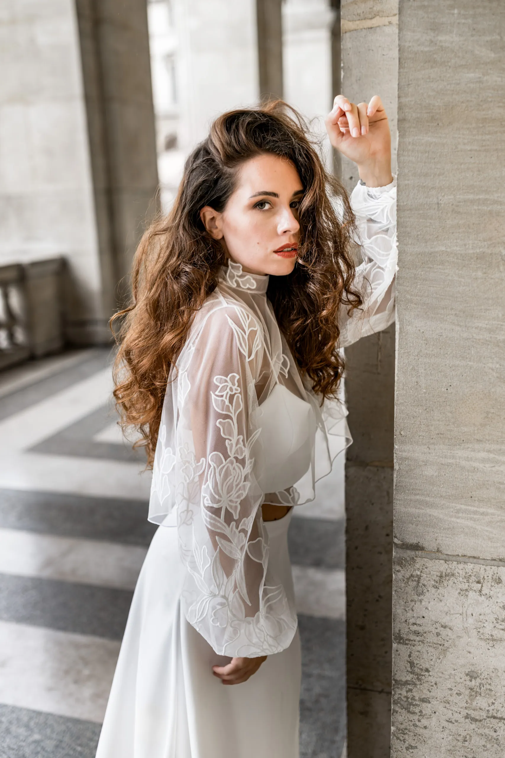 Editoriales Brautkleid Shooting in Paris, Bild 53