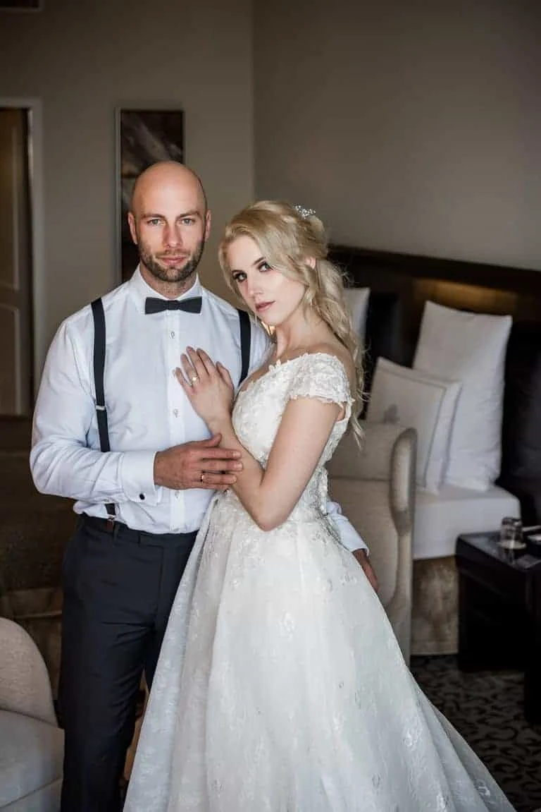 Brautpaar bei seiner Hochzeit im Hotel Atlantic Hamburg