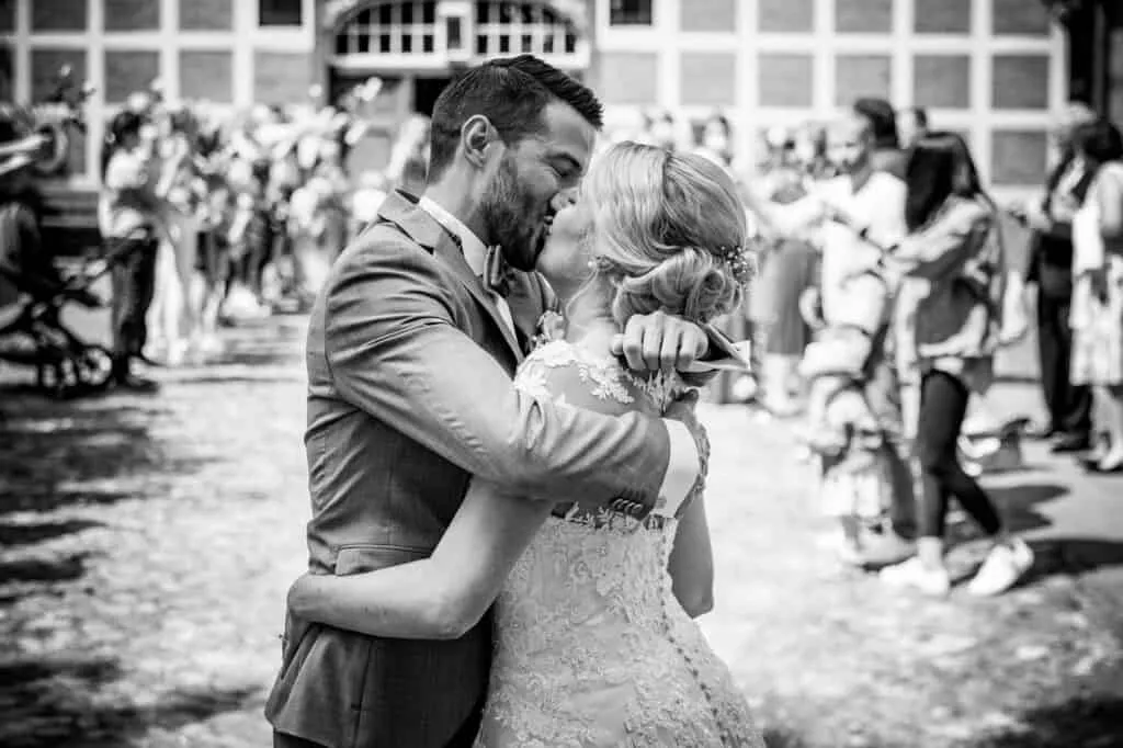 Gratulation nach der Hochzeit von Kathrin und Sven