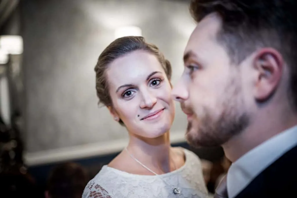 Portrait von Roberta und Daniel während ihrer Hochzeitsfeier