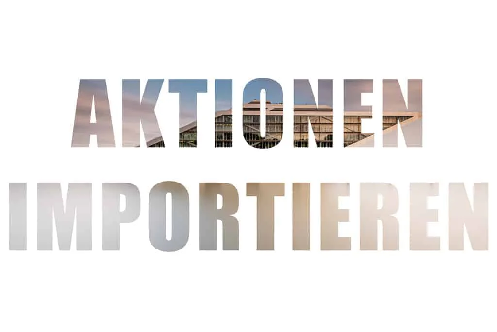 Aktionen in Adobe Photoshop CC importieren