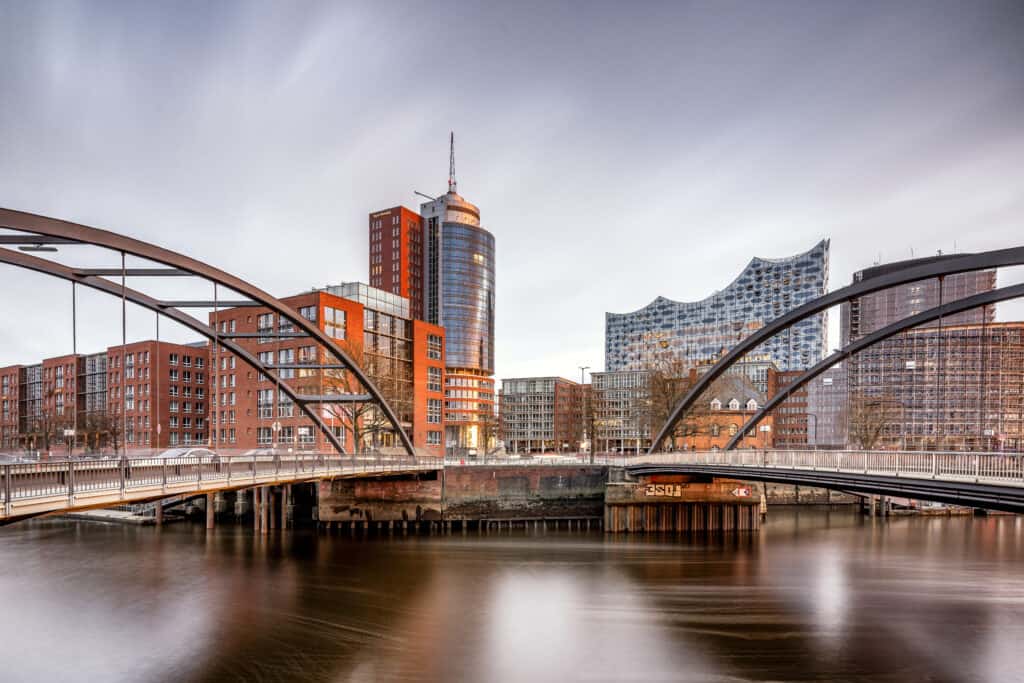 Dockland Langzeitbelichtung mit Haida ND-Filtern und der Nikon Z9